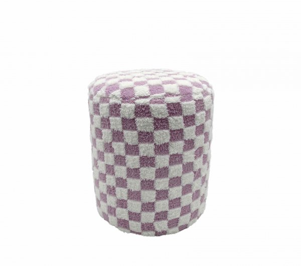 Hocker Karo rund 38 cm