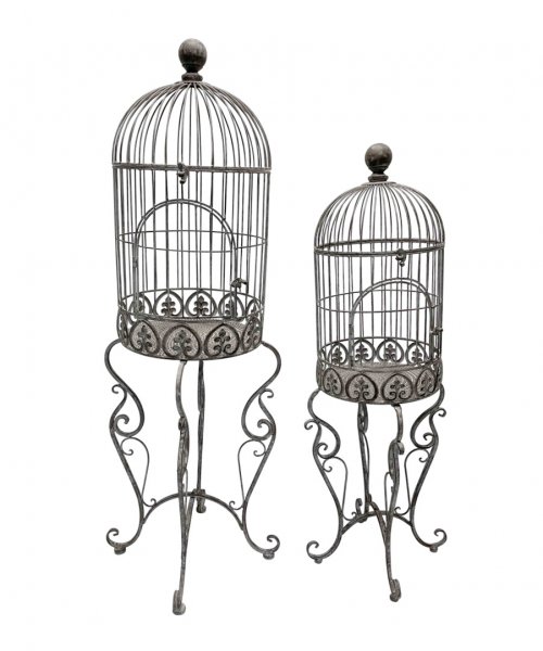 Vogelkäfig auf Fuß 110/ 129 cm 2er Set