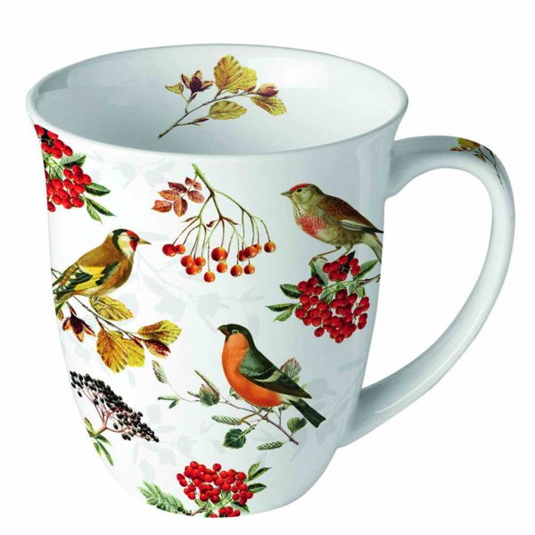 Tasse Herbstvögel 400 ml