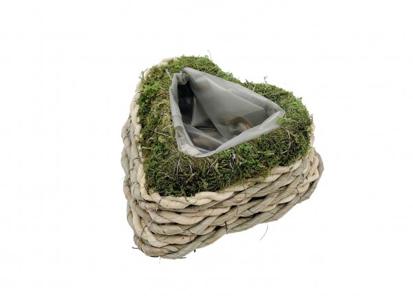 Pflanzherz Moos/Gras Ø 20 cm