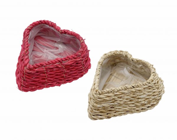 Pflanzherz 2-farbig sortiert 27 cm