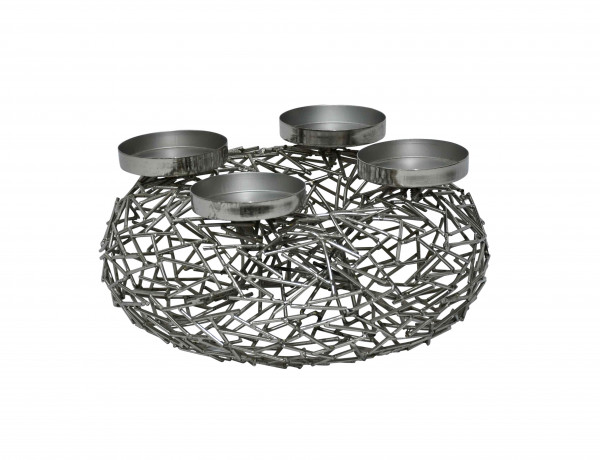 Adventkranz mit Kerzentellern Ø 25 cm