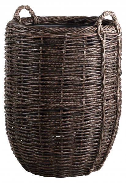 Rattan-Hochkorb mit 2 Griffen 76 cm