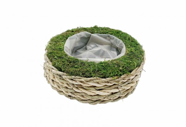 Pflanzkorb Moos/Gras rund Ø 26 cm