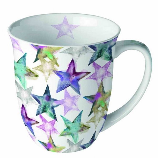 Tasse Aquarellsterne 400ml