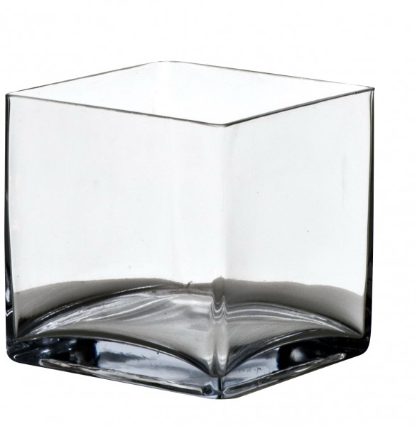 Glas Würfel eckig 14 cm