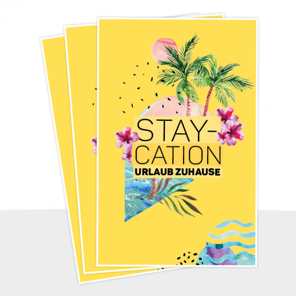 100er Set Postkarte - Staycation VE 100 St.