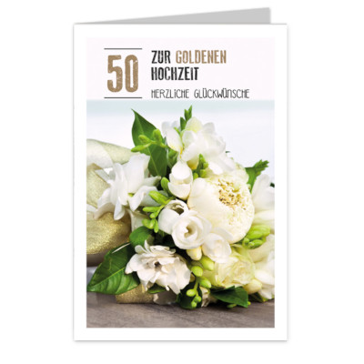 Karten 50 Zur Goldenen Hochzeit VE 6 St