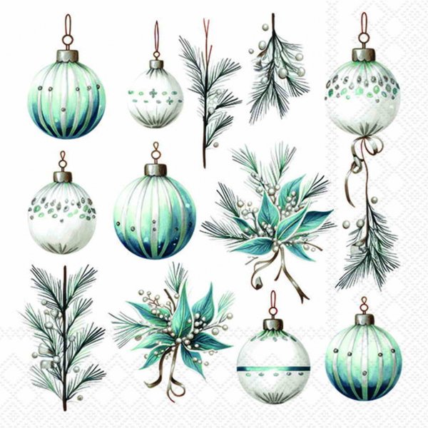 Serviette Weihnachtshänger 33 cm VE Set à 20 St