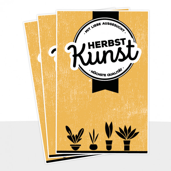 100er Set Postkarte - Herbst Kunst VE 100 St.