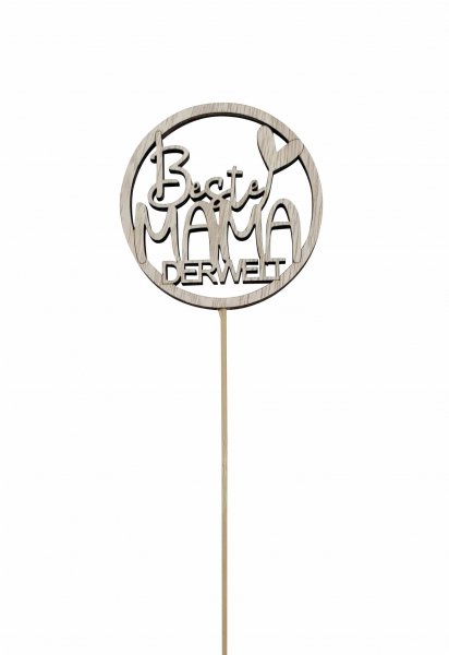 Stecker Beste Mama Ø 8 cm VE 12 St