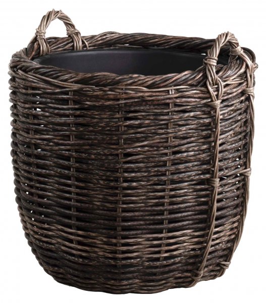 Rattan-Korb mit 2 Griffen Ø 54 cm