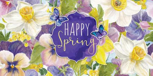 Deckenbanner - Happy Spring