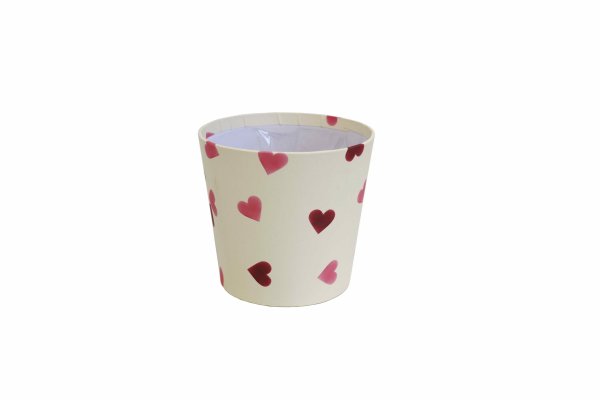 Papiertopf Herzen rund Ø 11 cm VE 6 St