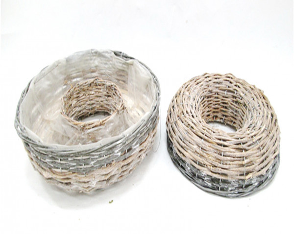 Pflanzring Rattan Ø50/40 cm 2er Set