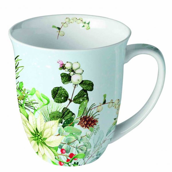 Tasse Weißer Weihnachtsstern 400 ml