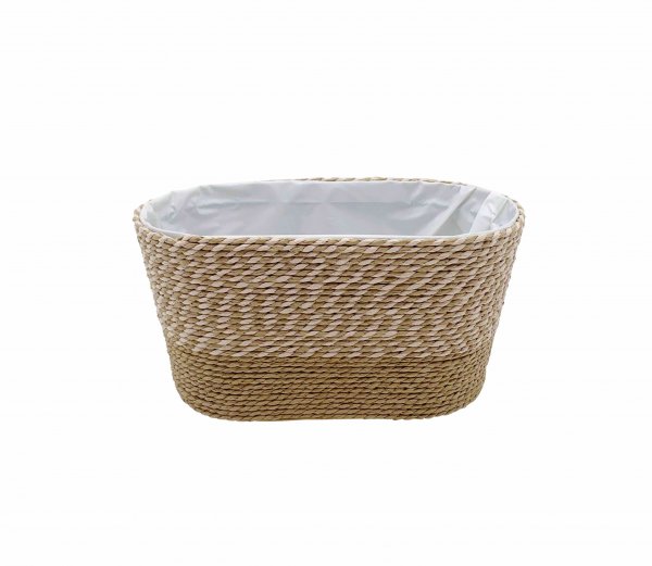 Jardiniere Papier-Kordel konisch 23,5 cm