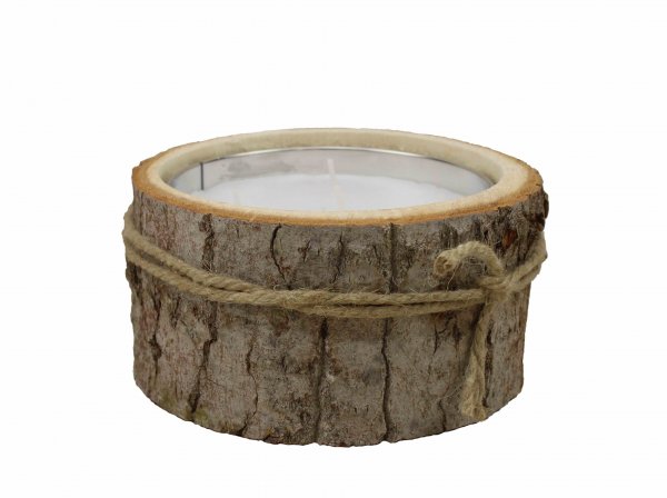 Kerze in Holz mit 5 Dochte Ø 15,3 cm