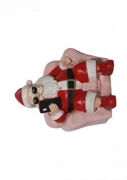 Weihnachtsmann im Sessel 17,5 cm