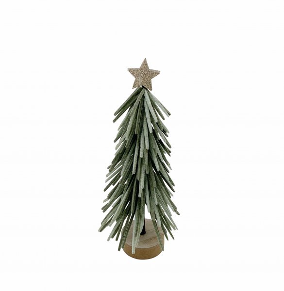 Filz-Tannenbaum 3D mit Stern 25 cm