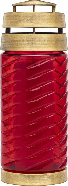 Glas-Grablicht Sehnsucht 24,6 cm