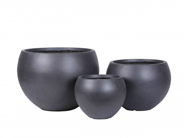 Pflanzkübel rund bauchig Ø 32/43/55 cm 3er Set