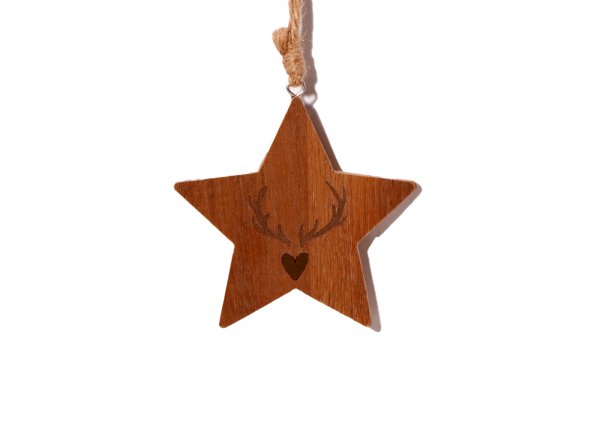 Stern Hänger Hirschgeweih Ø 10 cm