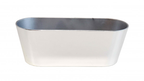 Jardiniere Chrom oval 27,5 cm