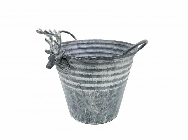 Metall-Eimer Hirsch Ø 30,5 cm