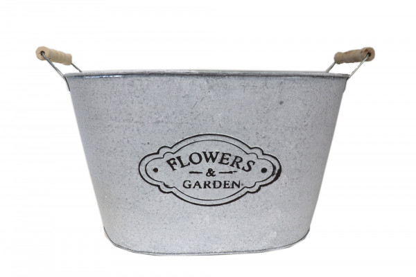 Jardiniere Flower&Garden L40cm B28cm H23,5cm weiß