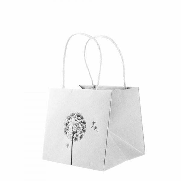 Papier-Tragetasche Pusteblume 10,5 cm VE 12 St