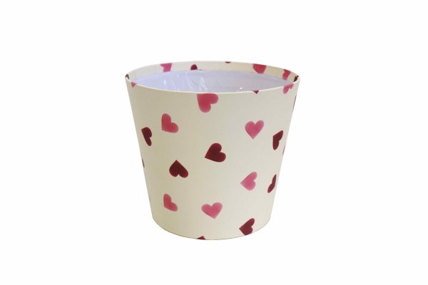 Papiertopf Herzen rund Ø 15 cm VE 6 St