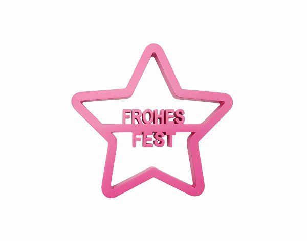 Stern Frohes Fest Ø 15 cm VE 6 St