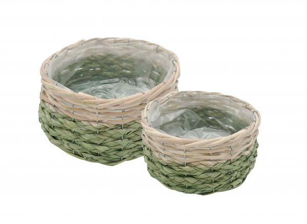 Pflanzkorb rund Ø 23/28 cm 2er Set