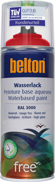 PU-Wasserlack free Spray rot VE 400 ml