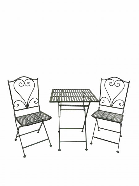 Garten/Bistroset Tisch und 2 Stühle 70/92 cm