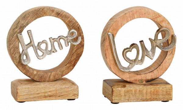 Aufsteller Love/Home 2 Modelle 15 cm
