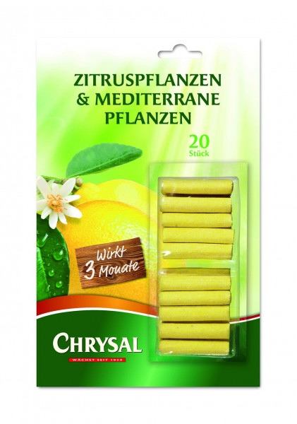 Chrysal Düngestäbchen für Zitruspflanzen 20Stk.