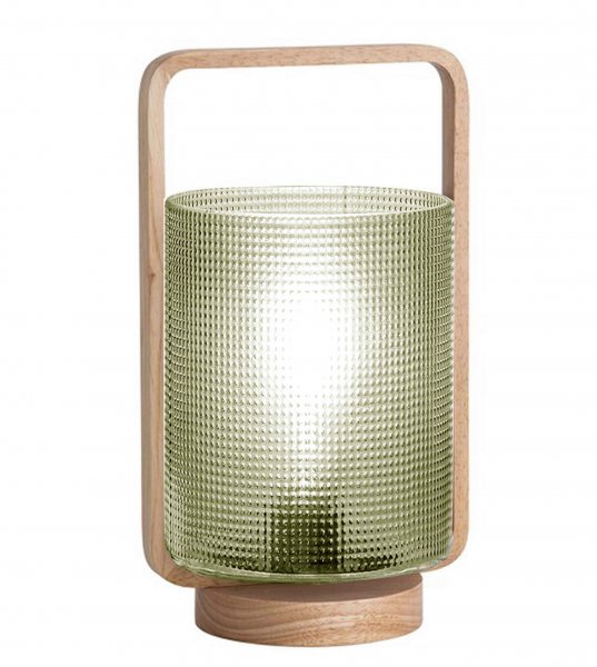 LED-Lampe mit Holzhalter 13,5 cm