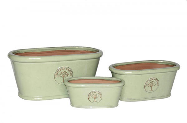 Jardiniere Heritage oval 33/43/56 cm 3er Set