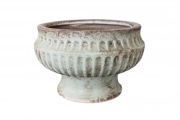 Terrakotta-Pokal mit Rillen Ø 16 cm