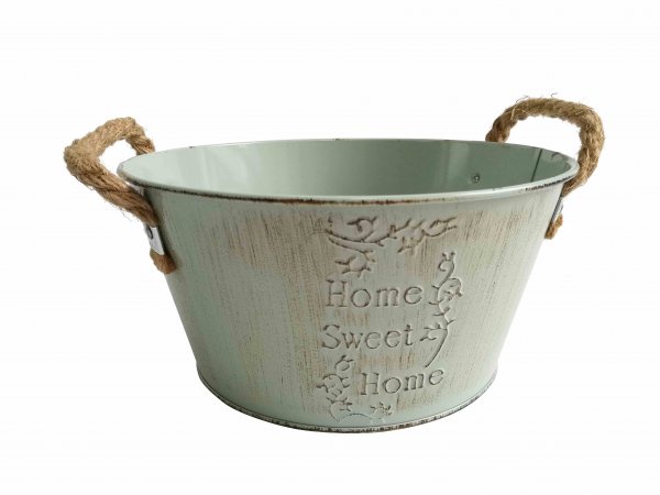 Zinkschale Home Sweet Home 20 cm