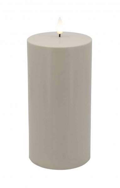 Solar Stumpen Kerze mit Dimmerungssensor 20 cm