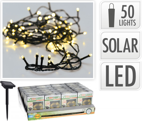 LED Solar Lichterkette 50 Lichter 200 cm