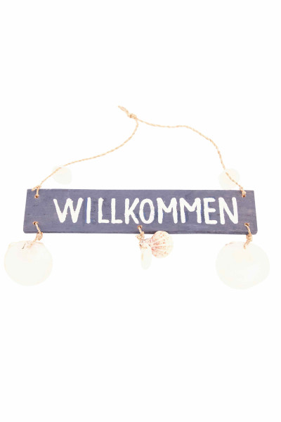 Schild Willkommen