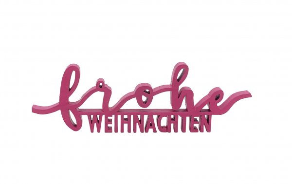 Schriftzug Frohe Weihnachten 20 cm VE 6 St
