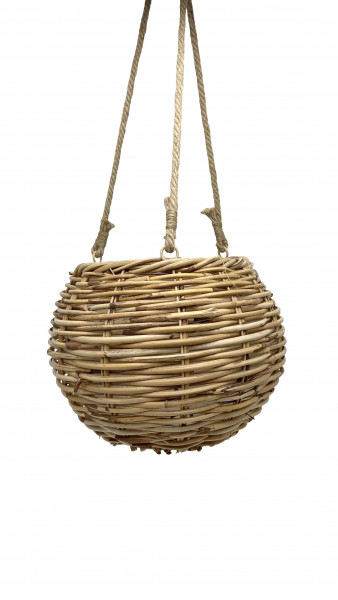 Rattan-Pflanzampel rund Ø 36 cm