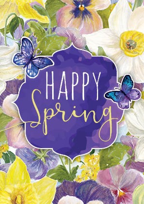 Postkarte - Happy Spring