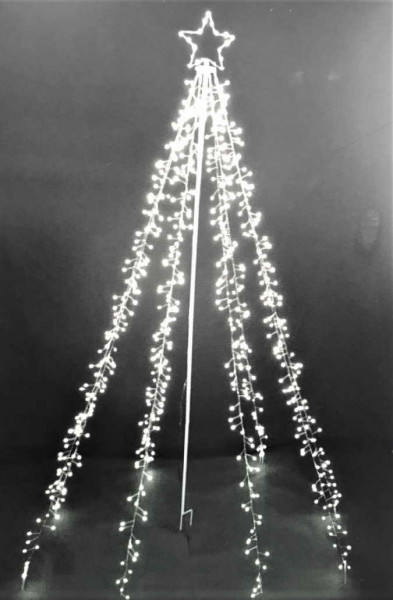 LED Clusterbeleuchtung 660 Lichter 210 cm