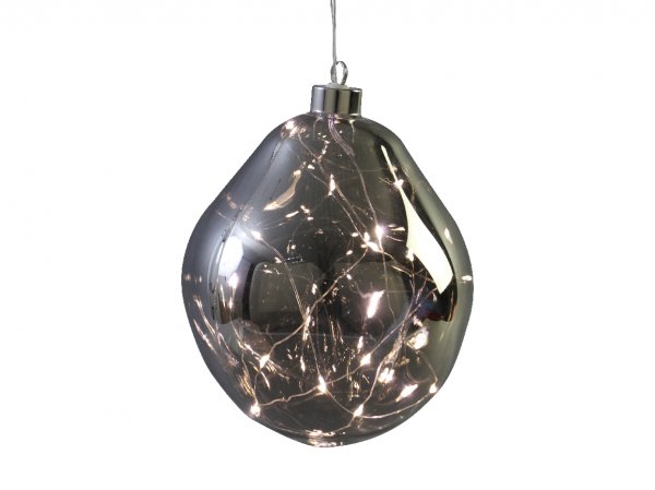 LED Organic Glaskugel 15 Lichter Ø 15 cm